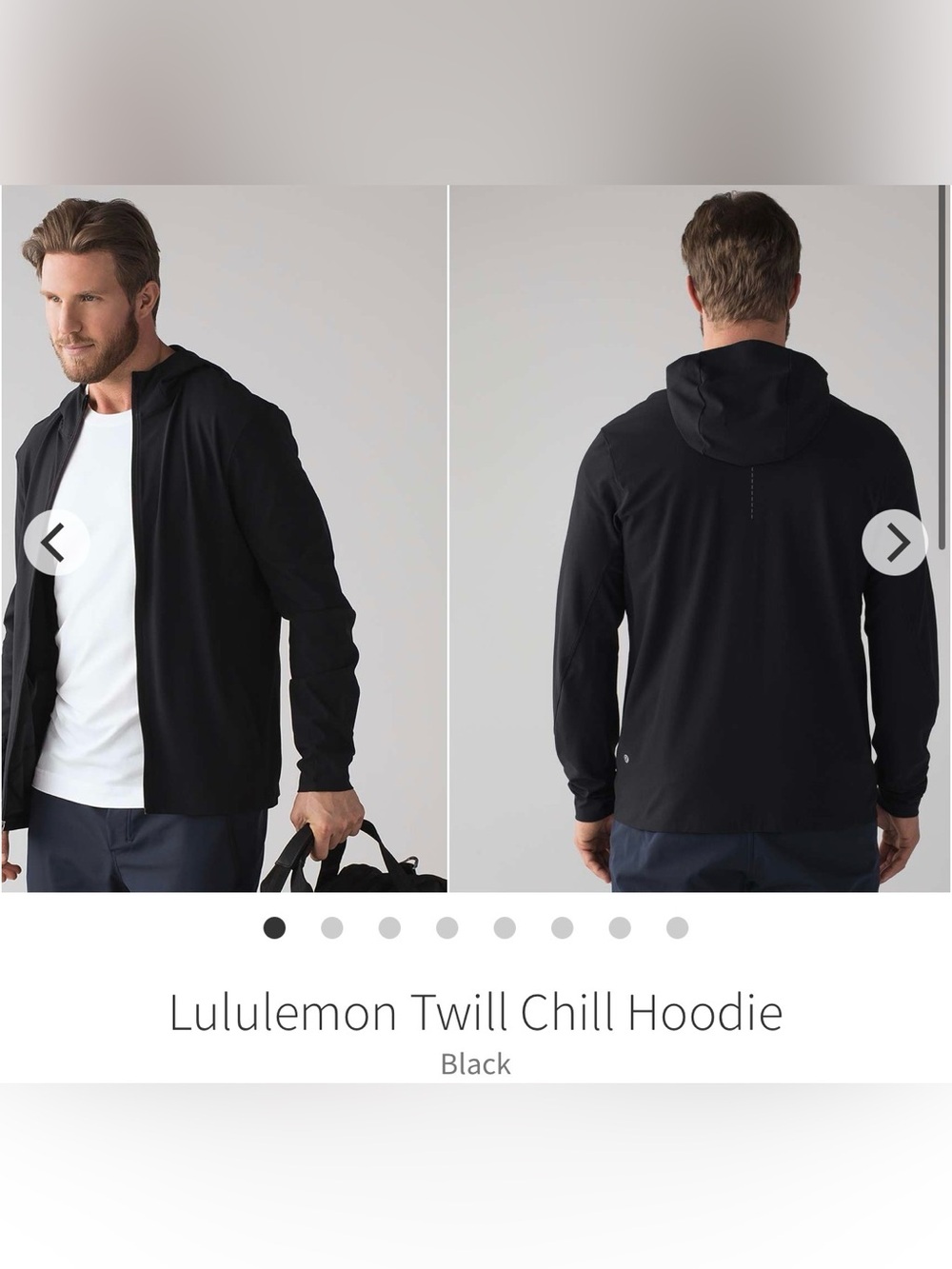 Men’s lululemon fullzip jacket twill chill hoodie